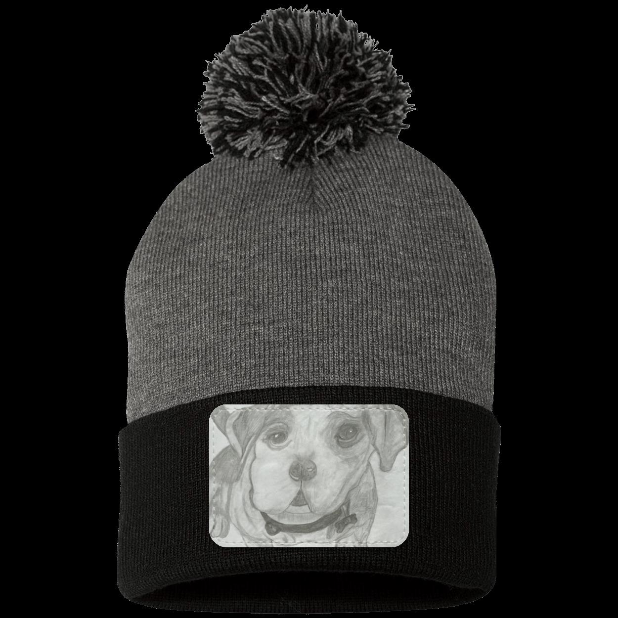 Sweetie Pom Pom Knit Cap - Patch