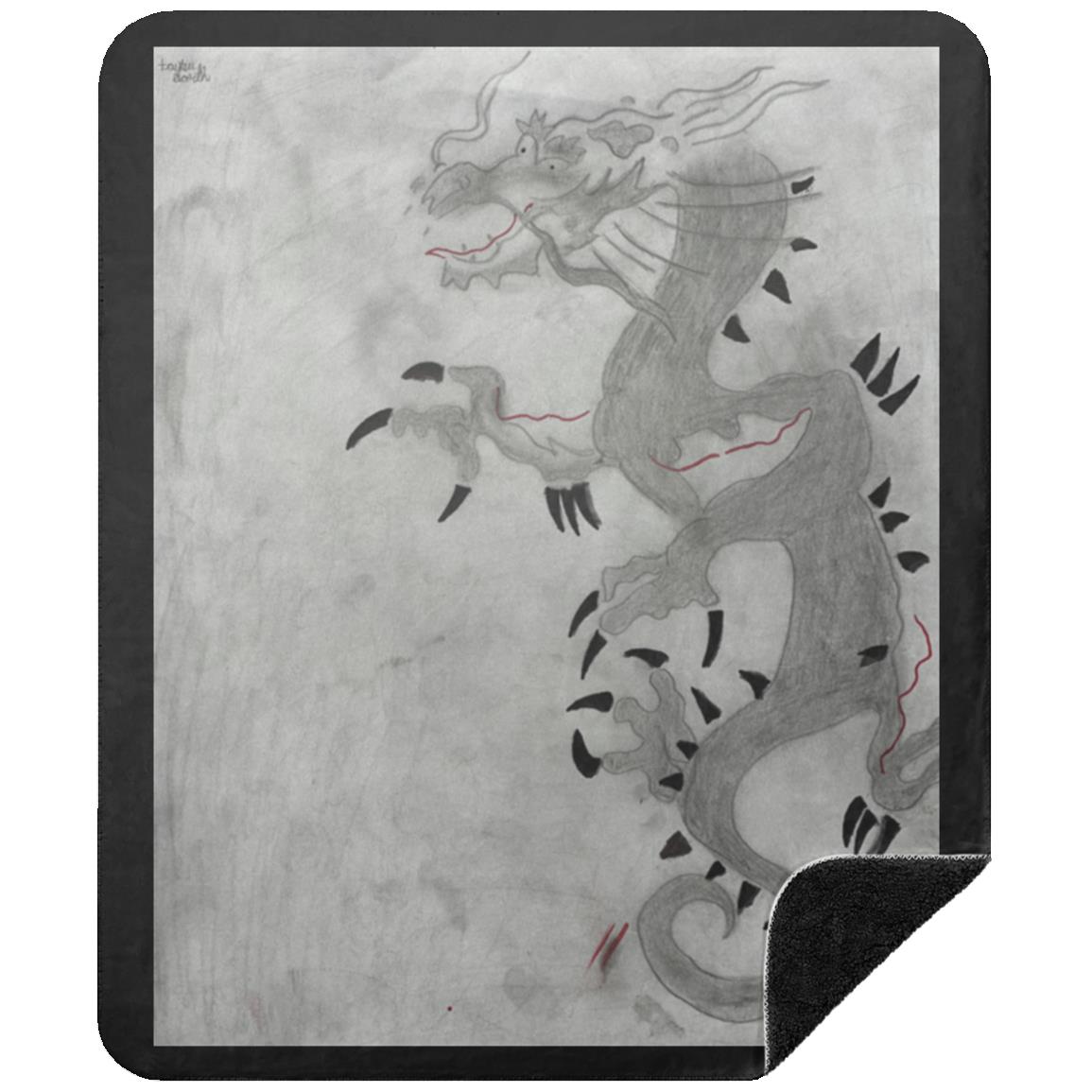 Dragon Sherpa Blanket 50x60