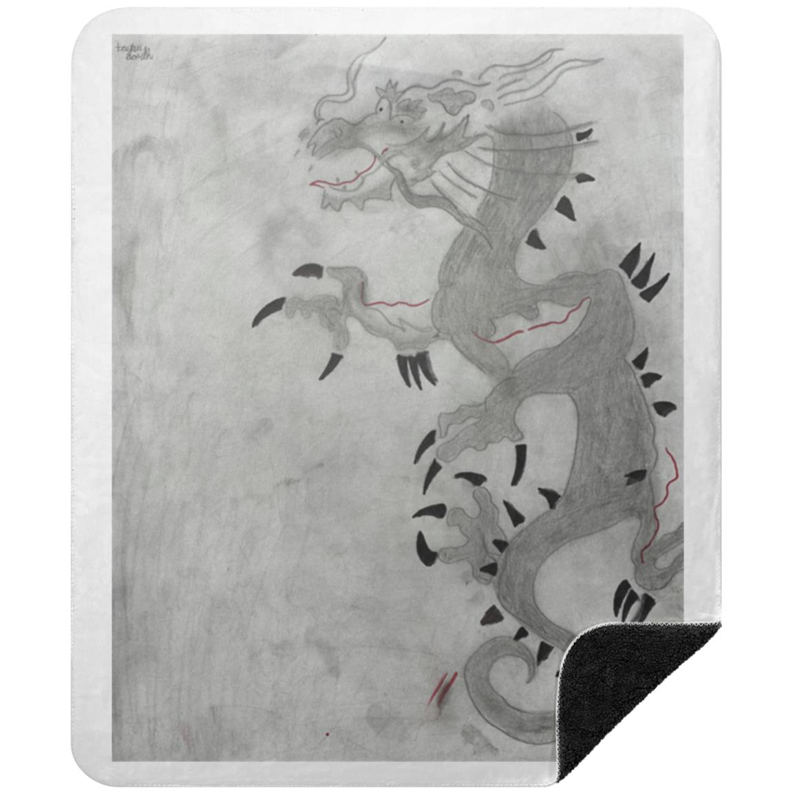 Dragon Sherpa Blanket 50x60