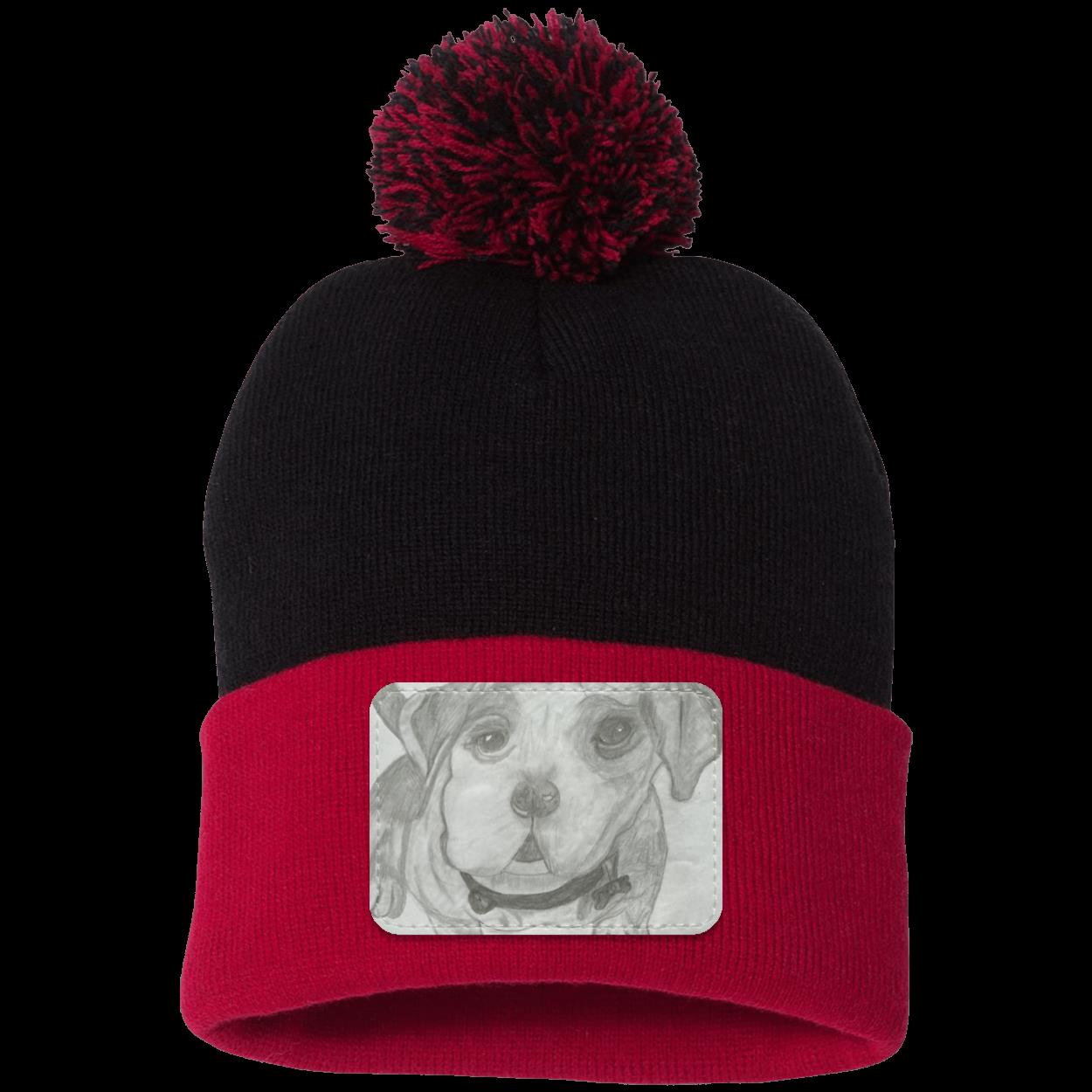 Sweetie Pom Pom Knit Cap - Patch