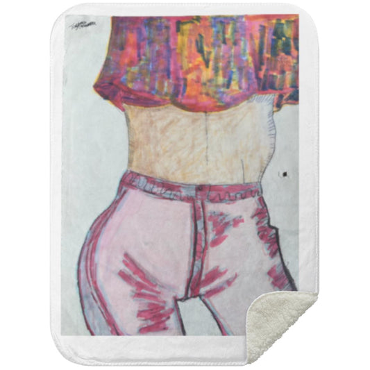 Retro 80s Sherpa Blanket 30x40