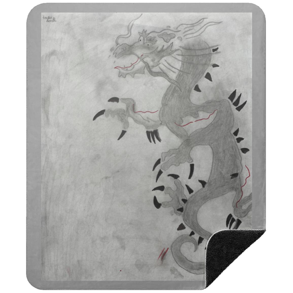 Dragon Sherpa Blanket 50x60