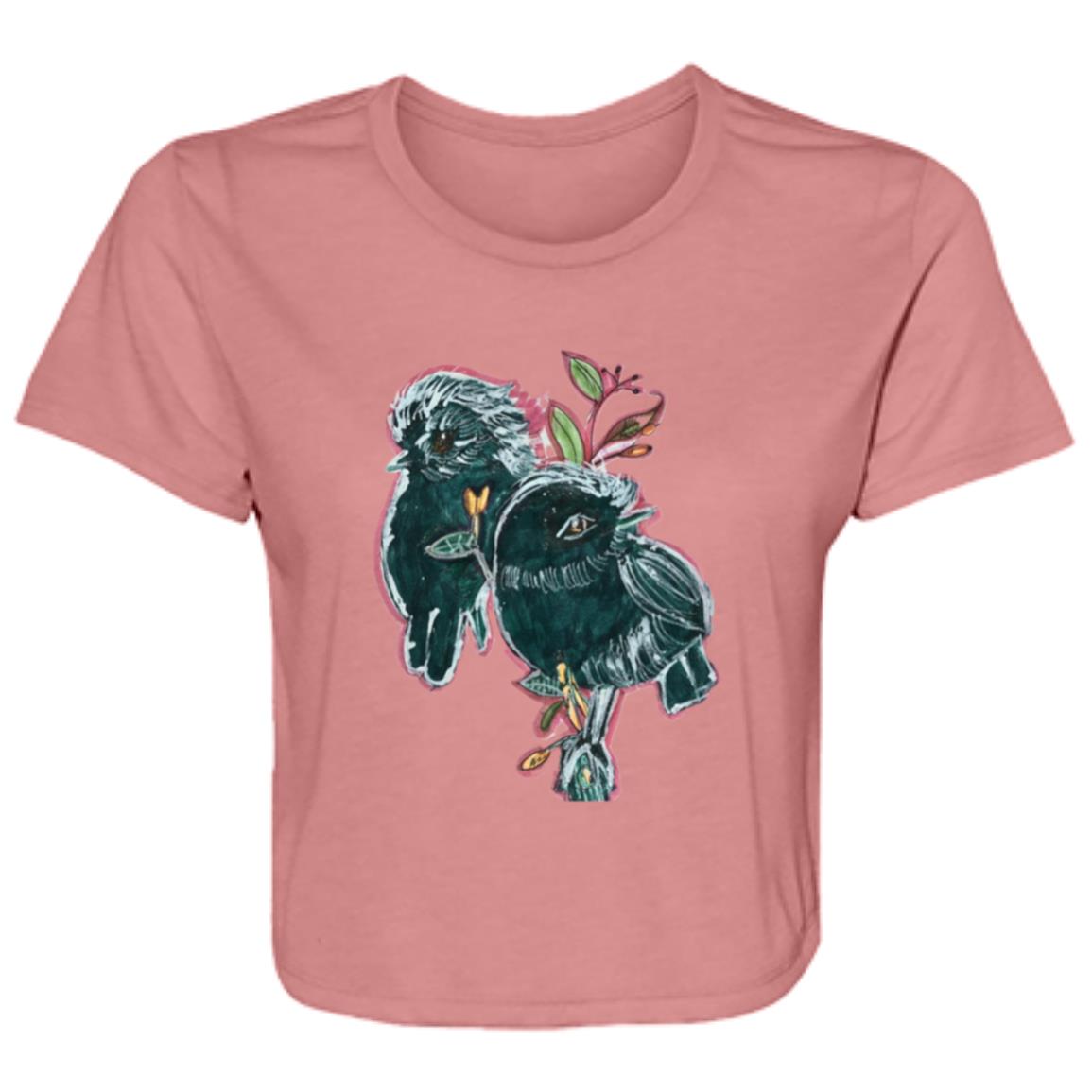 Ladies' Flowy Cropped Tee