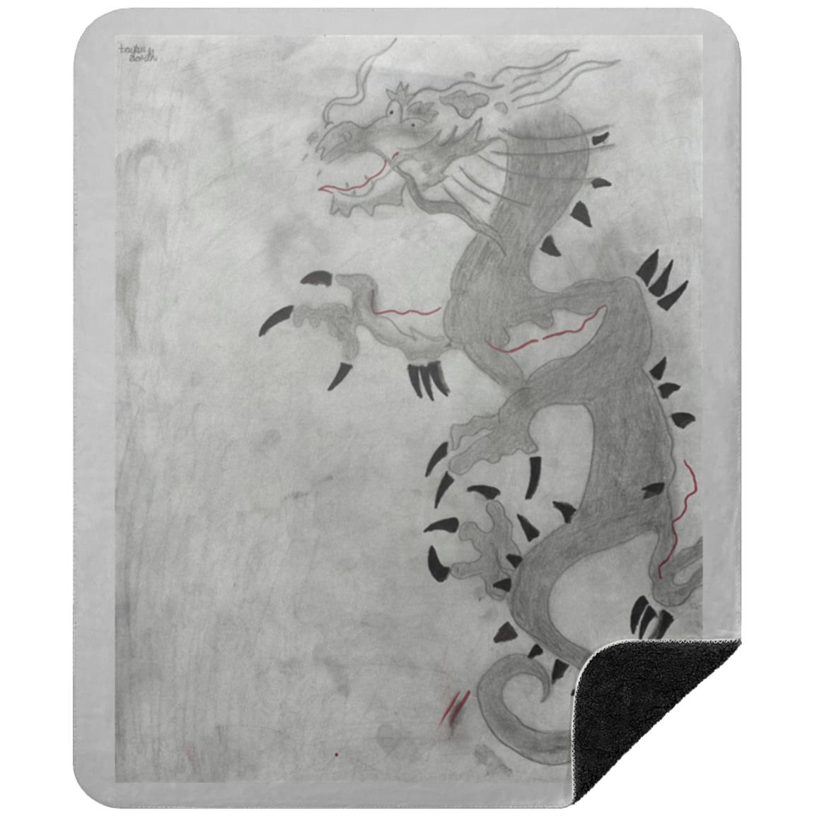 Dragon Sherpa Blanket 50x60