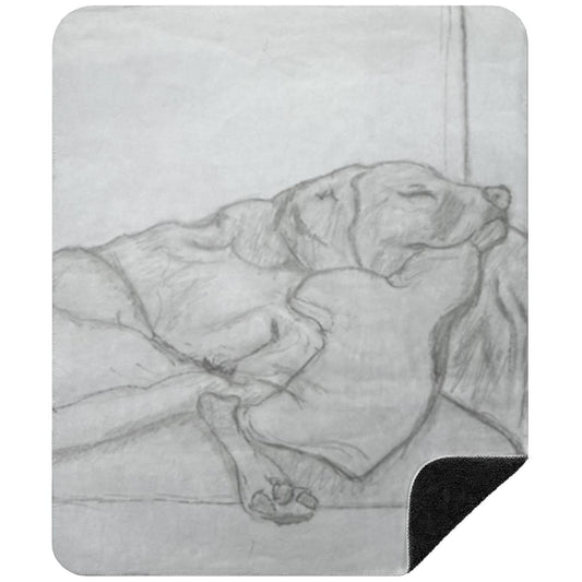 Sleeping Dog Sherpa Blanket 50x60