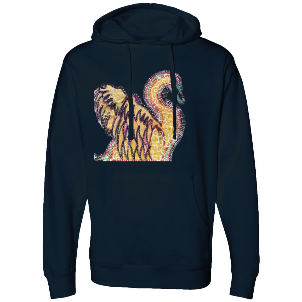 Psychedelic Swan Hooded Sweatshirt