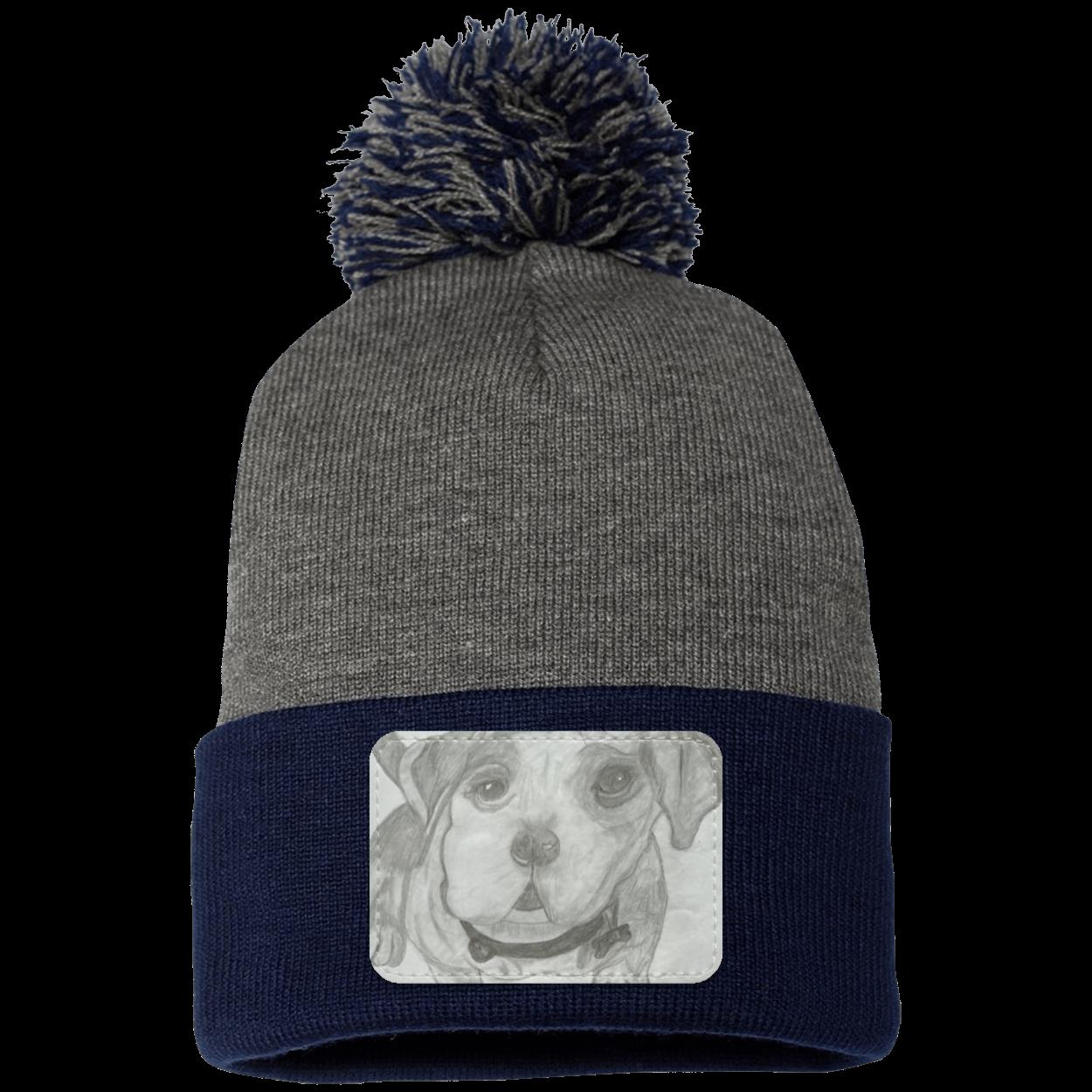 Sweetie Pom Pom Knit Cap - Patch