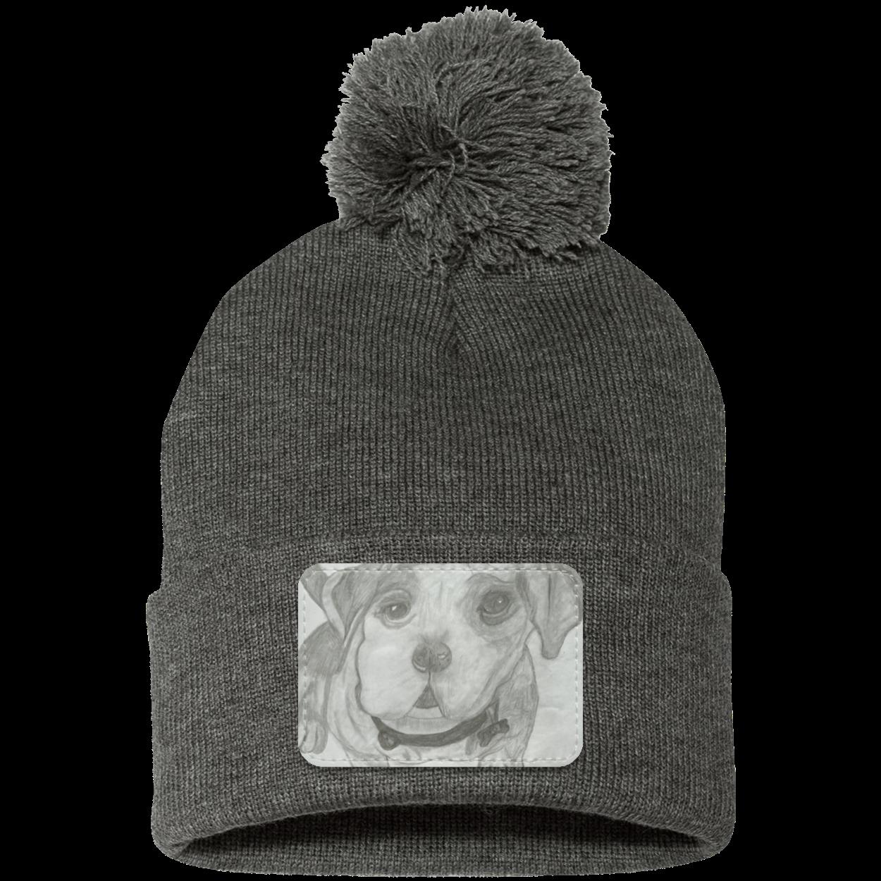 Sweetie Pom Pom Knit Cap - Patch