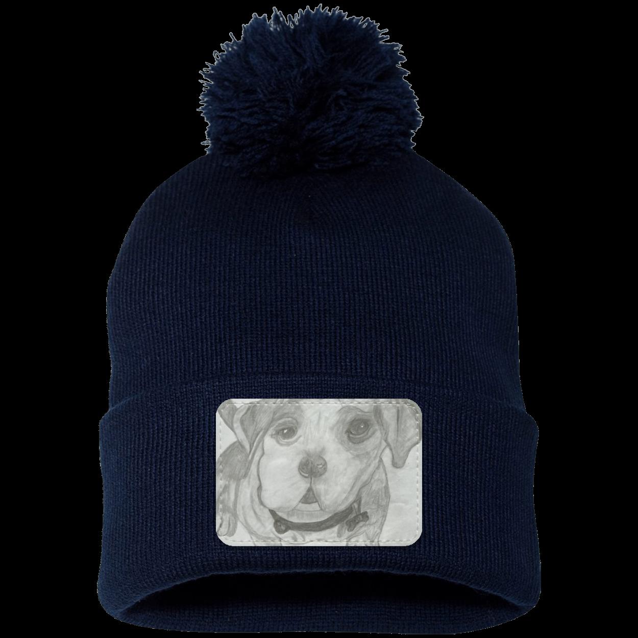 Sweetie Pom Pom Knit Cap - Patch