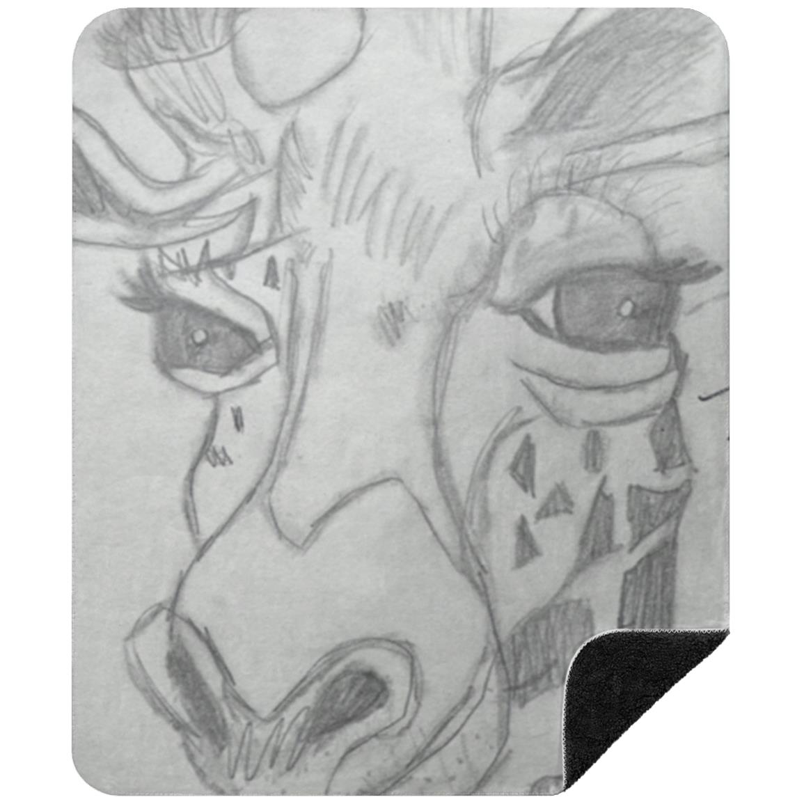 Giraffe Sherpa Blanket 50x60