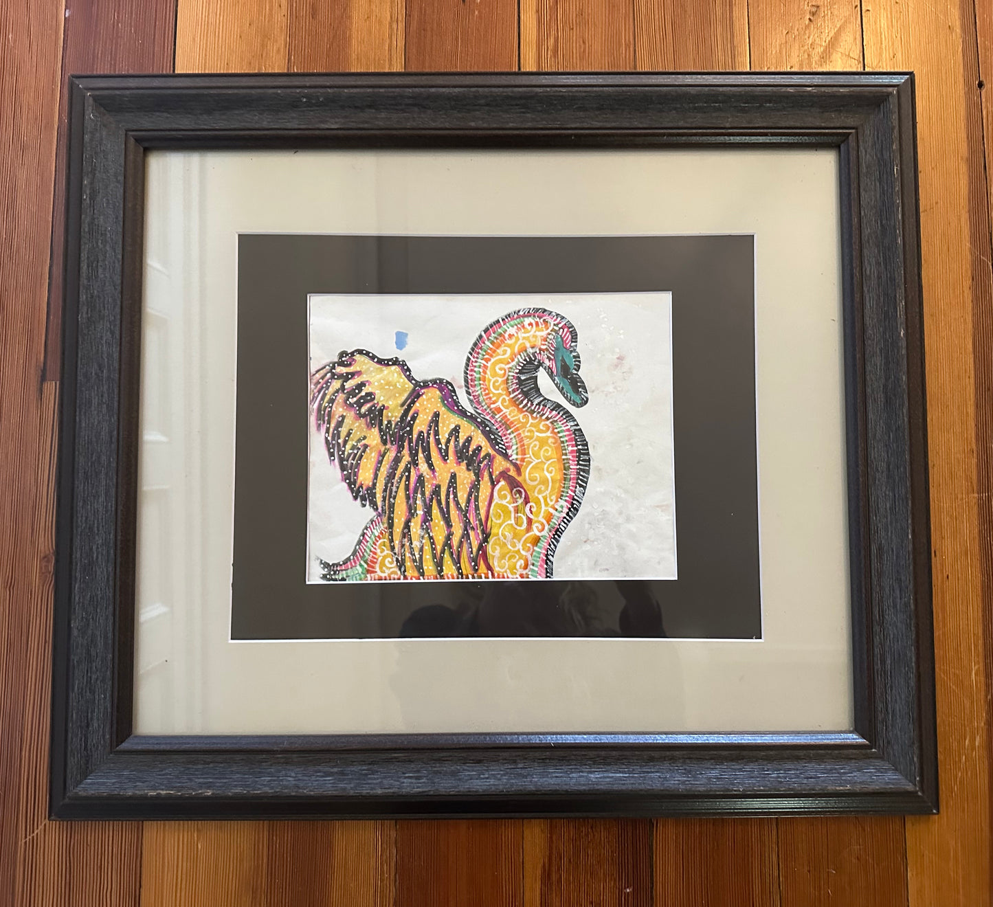 Psychedelic Swan Original Artwork by Taytem Barth