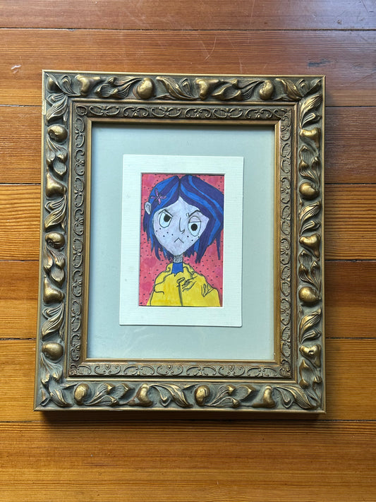 Coraline is Cranky Original Artwork by Taytem Barth