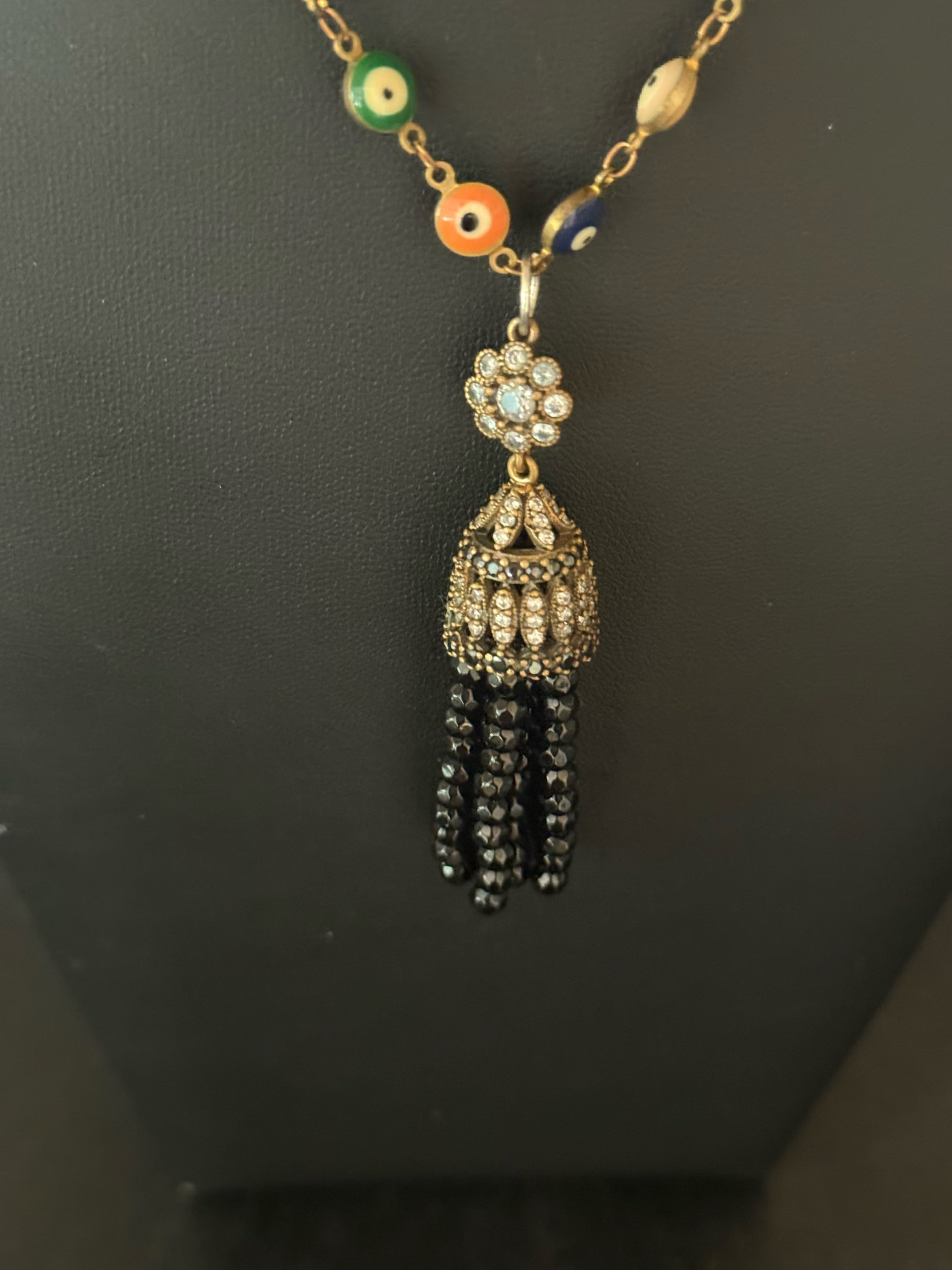 Original Necklace Jewelry with Cue Balls & Pendant Designed by Taytem Barth