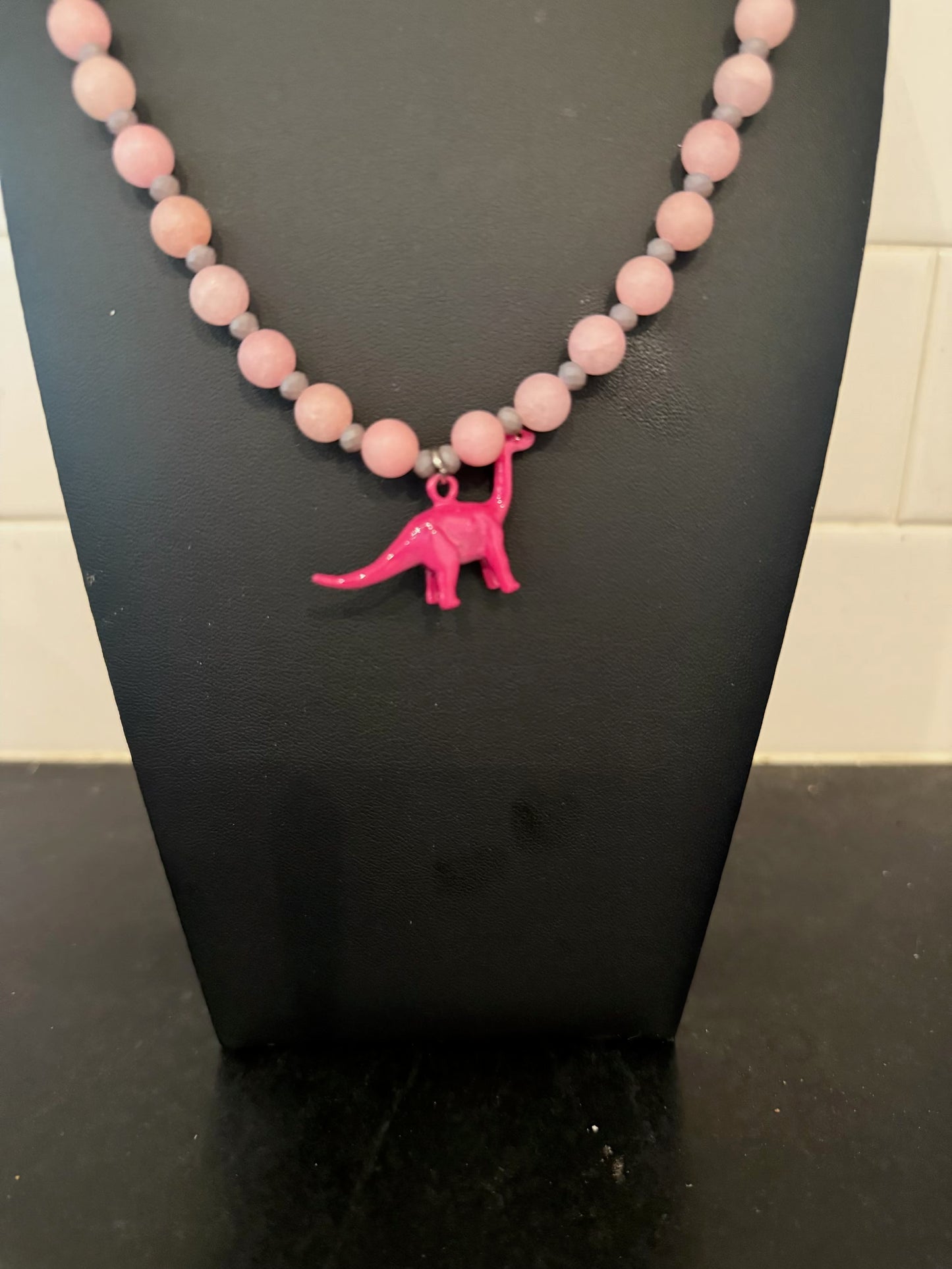 Original Dino-Pink Necklace Jewelry by Taytem Barth