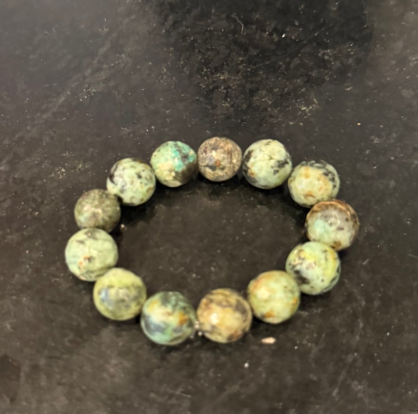Earth toned natural stone handmade bracelet