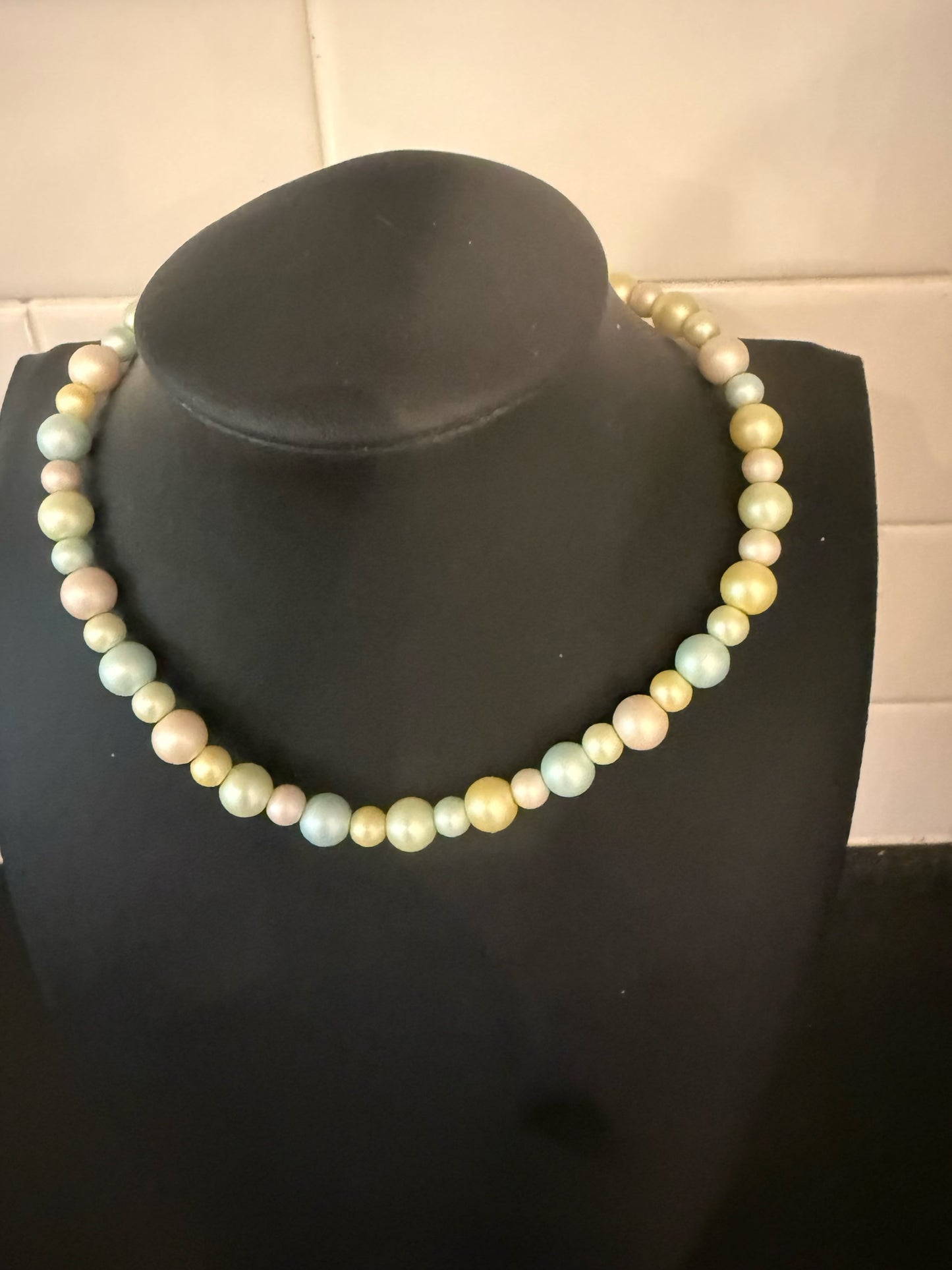 Original Easter Pastel Necklace Jewelry by Taytem Barth