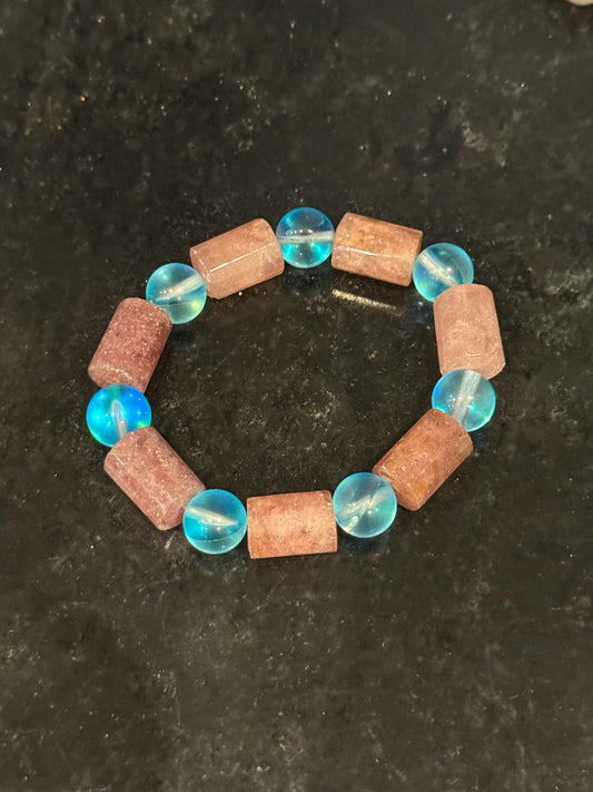 Beautiful glass beaded original design bracelet by Taytem Barth