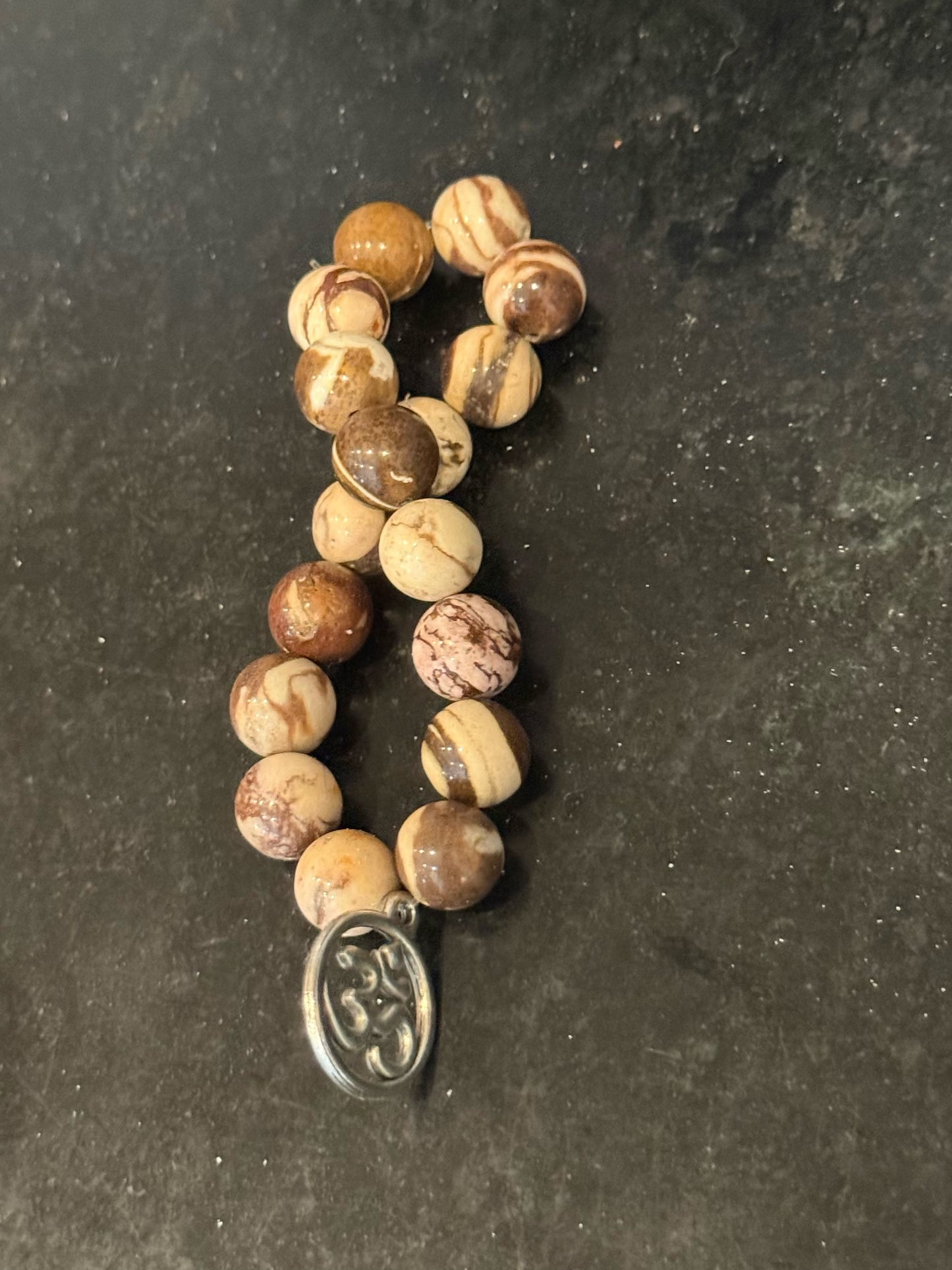 Beautifully designed heritage charm stone bracelet by Taytem Barth