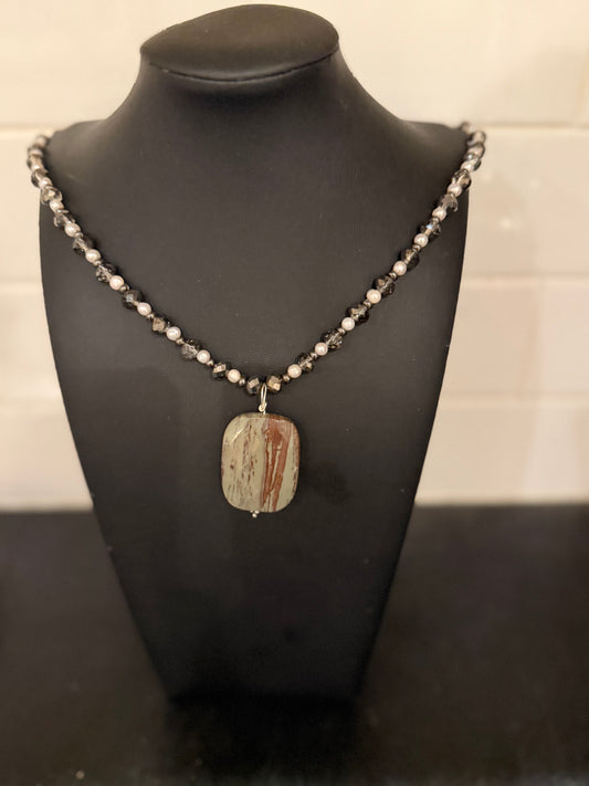 Original Polished Pendant Necklace Jewelry by Taytem Barth