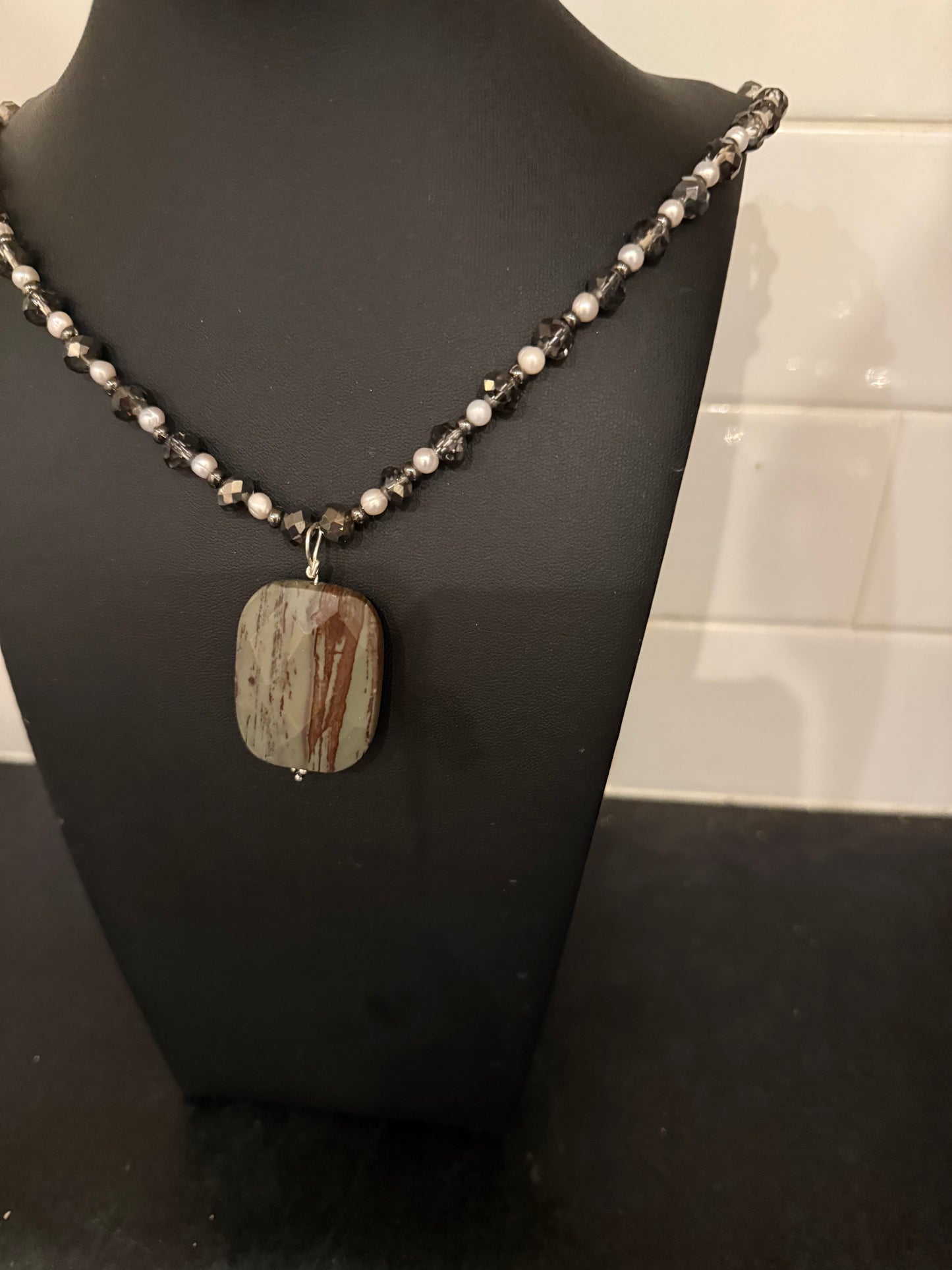 Original Polished Pendant Necklace Jewelry by Taytem Barth