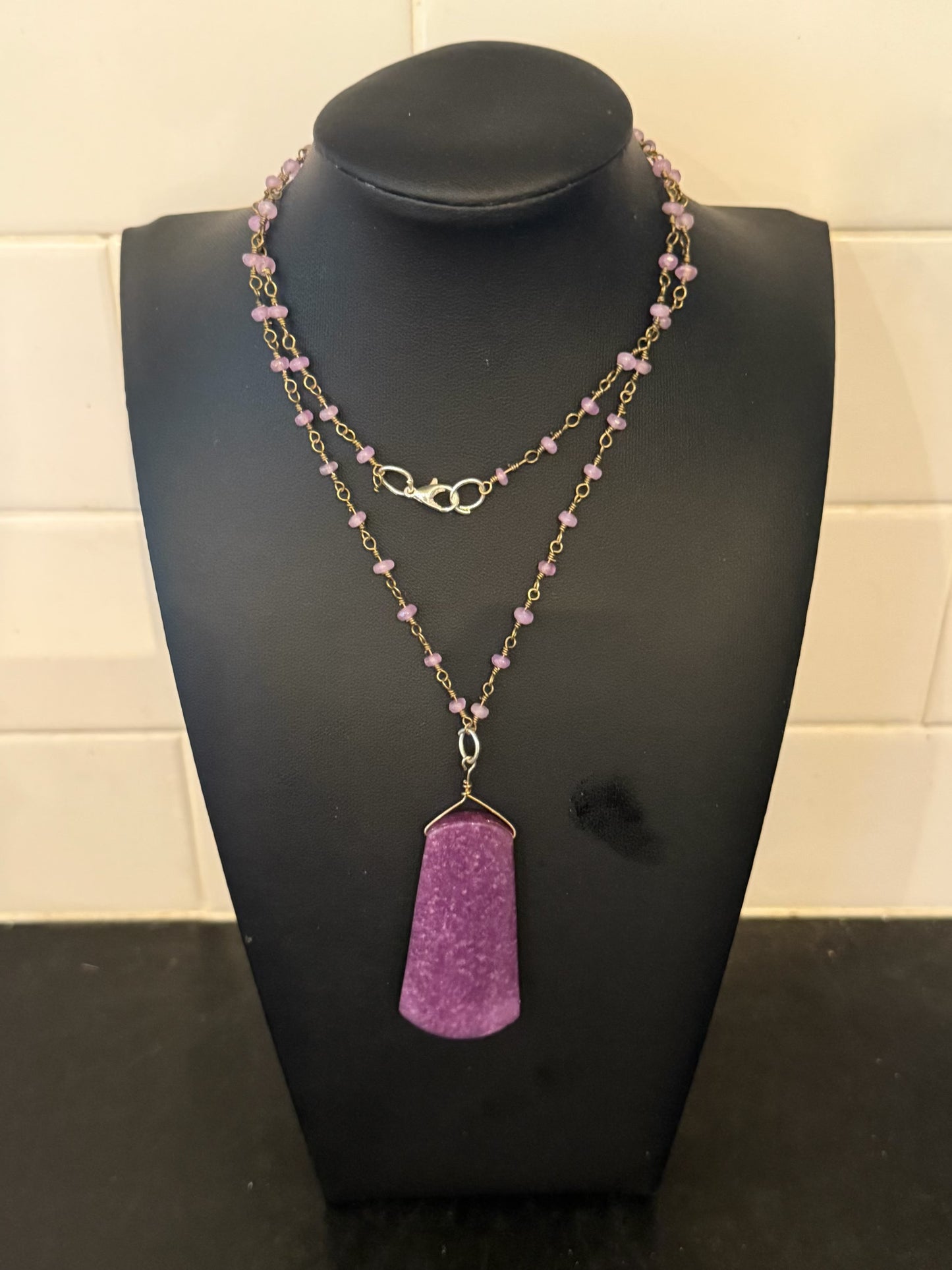 Original Purple Necklace Jewelry by Taytem Barth