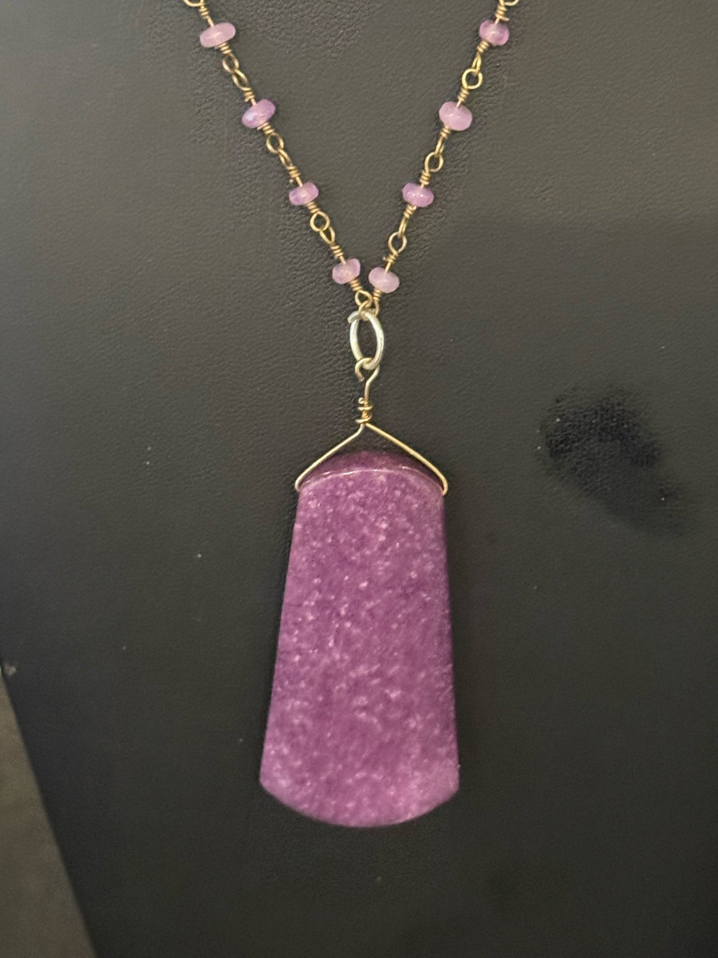 Original Purple Necklace Jewelry by Taytem Barth