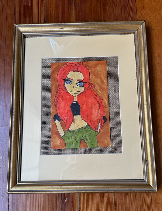 Red Headed Beauty Original Artwork by Taytem Barth
