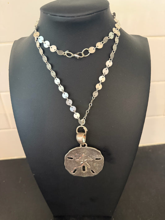 Original Sand Dollar Necklace Jewelry by Taytem Barth