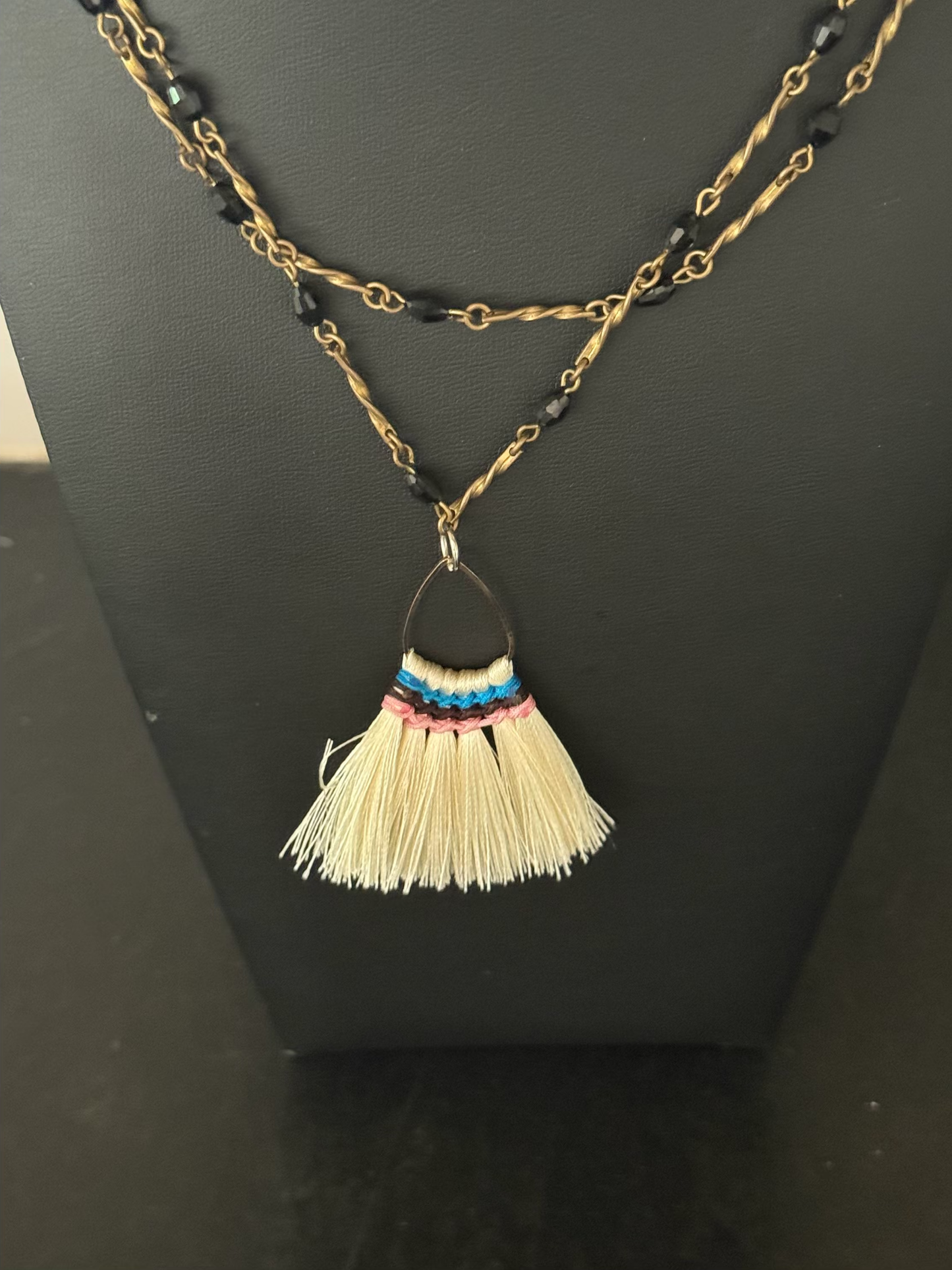 Original Necklace Jewelry with Sweep Pendant Designed by Taytem Barth
