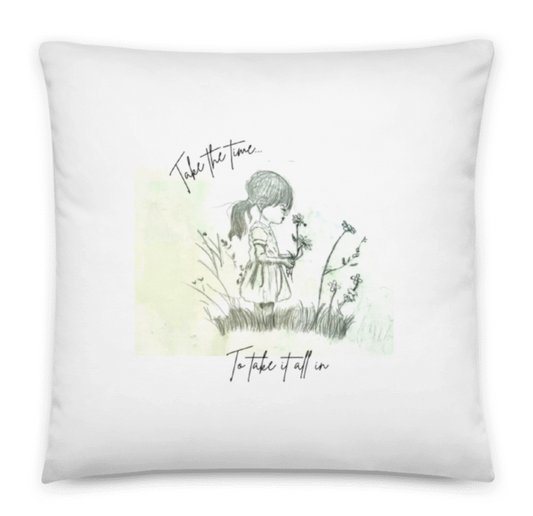 Take it All In Pillow an original artwork design by Taytem Barth