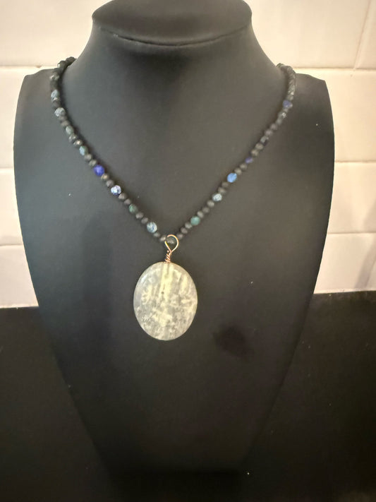 Original Stone Pendant Necklace Jewelry by Taytem Barth