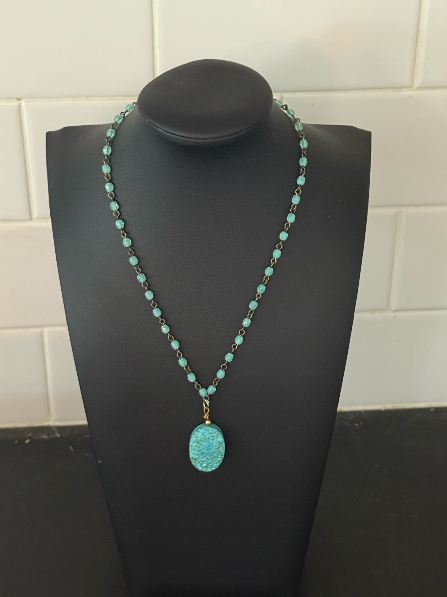 Original turquoiset Necklace Designed by Taytem Barth