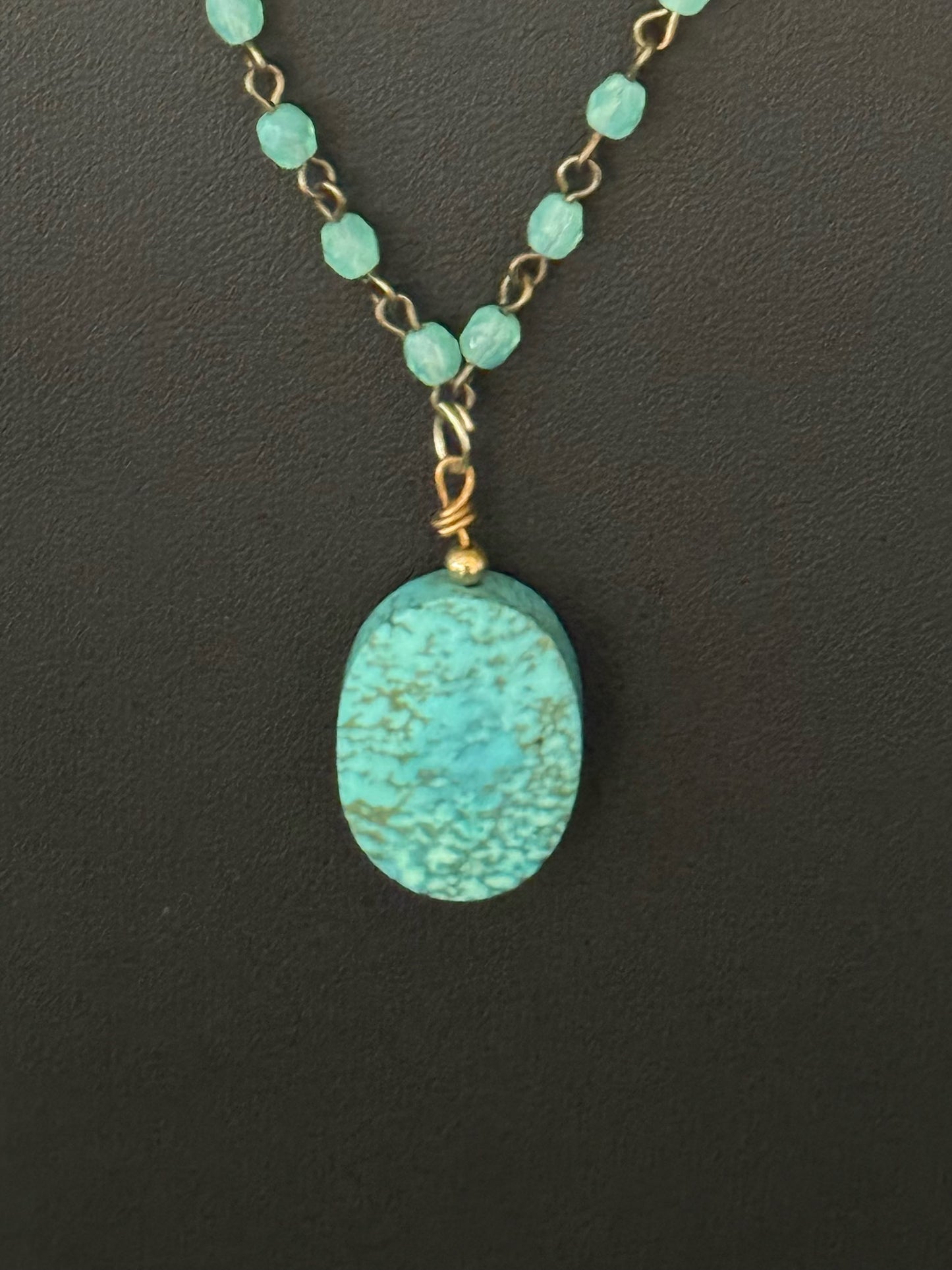 Original turquoiset Necklace Designed by Taytem Barth