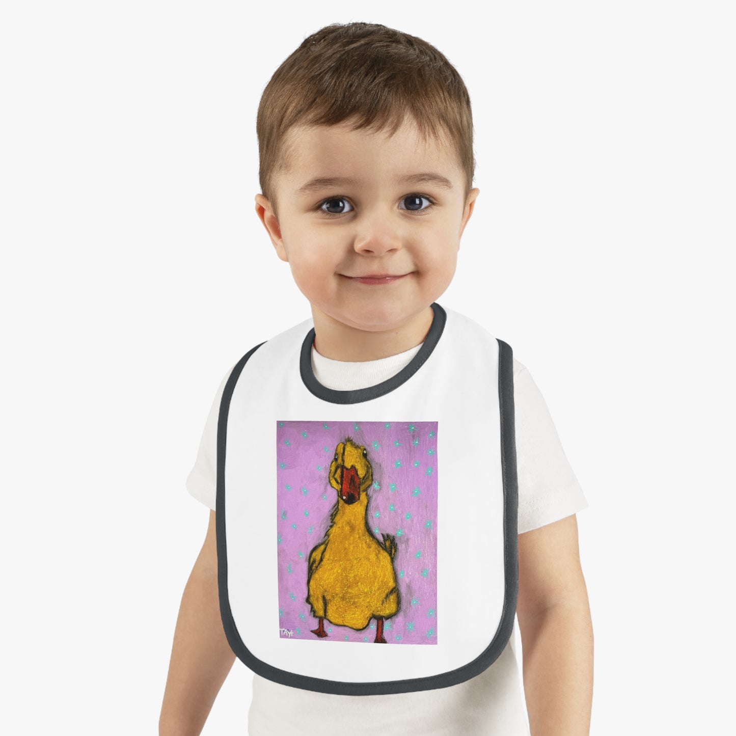 Lucky Duck Baby Jersey Bib