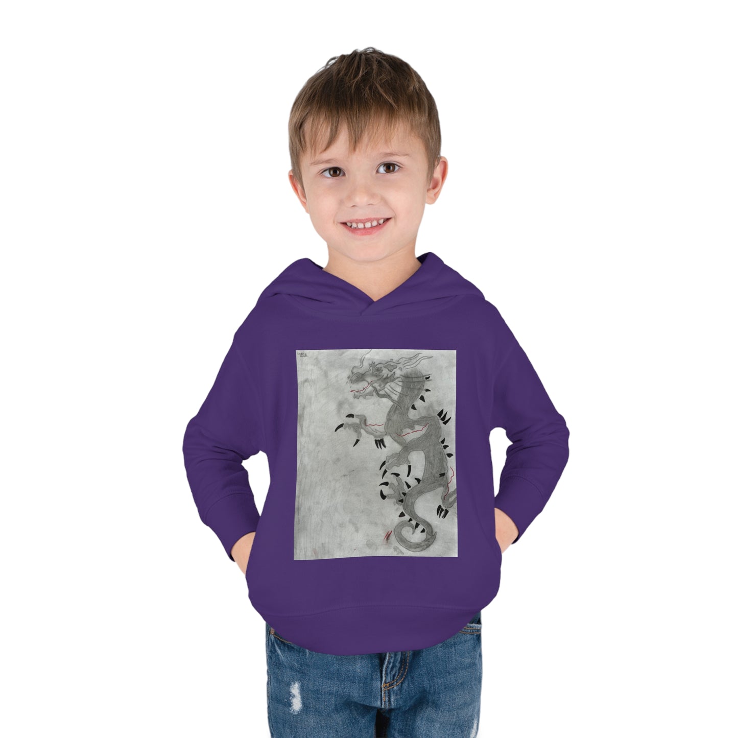 Dragon Toddler Pullover Fleece Hoodie