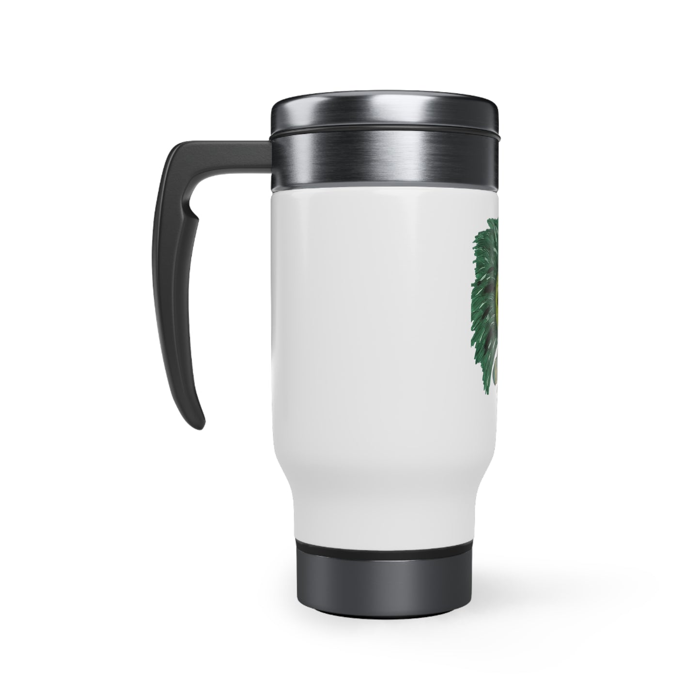 Green Lady Stainless Steel Travel Mug with Handle, 14oz