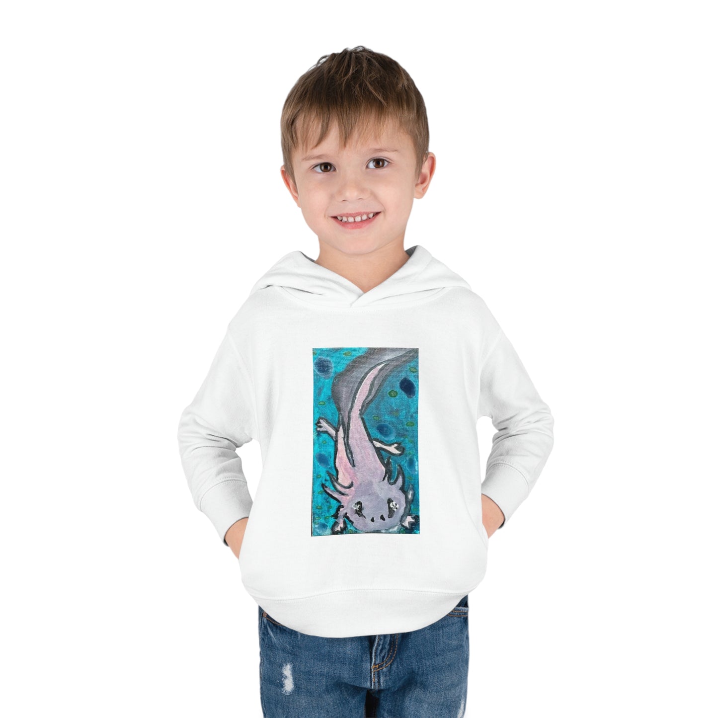 Amazing Axolotl Toddler Pullover Kids Fleece Hoodie