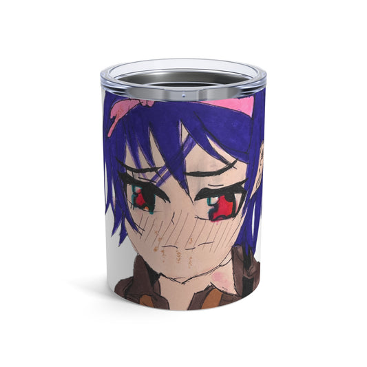 Anime Purple Hair Girl Tumbler 10oz