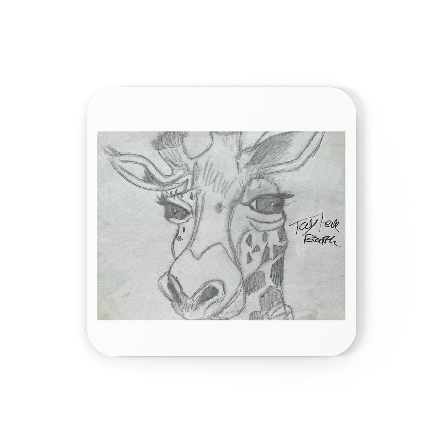 Giraffe Corkwood Coaster Set