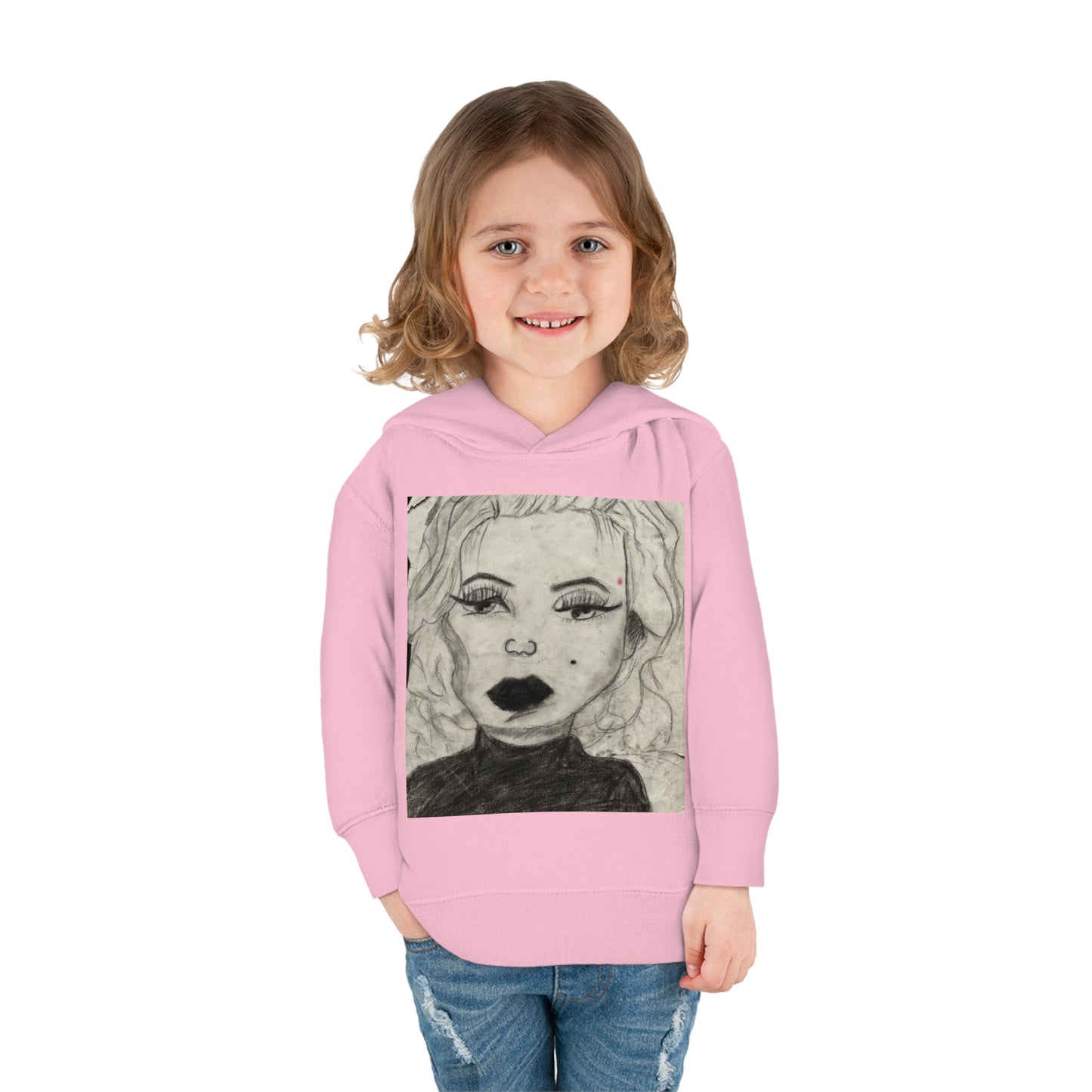 Retro 50s Leading Lady Toddler Pullover Fleece Hoodie