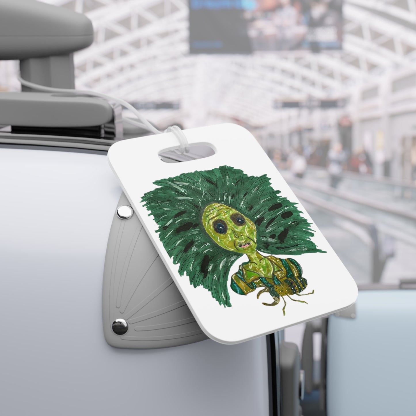 Green Lady Luggage Tags