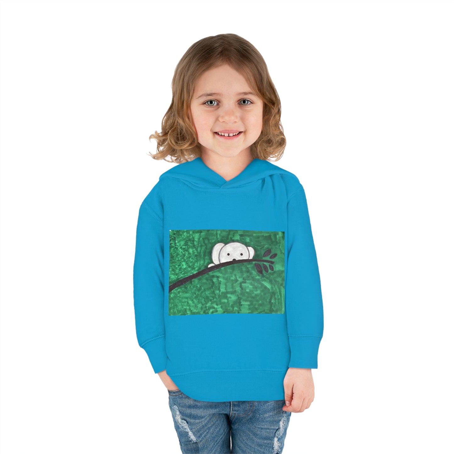 Hiding Koala Toddler Pullover Fleece Hoodie