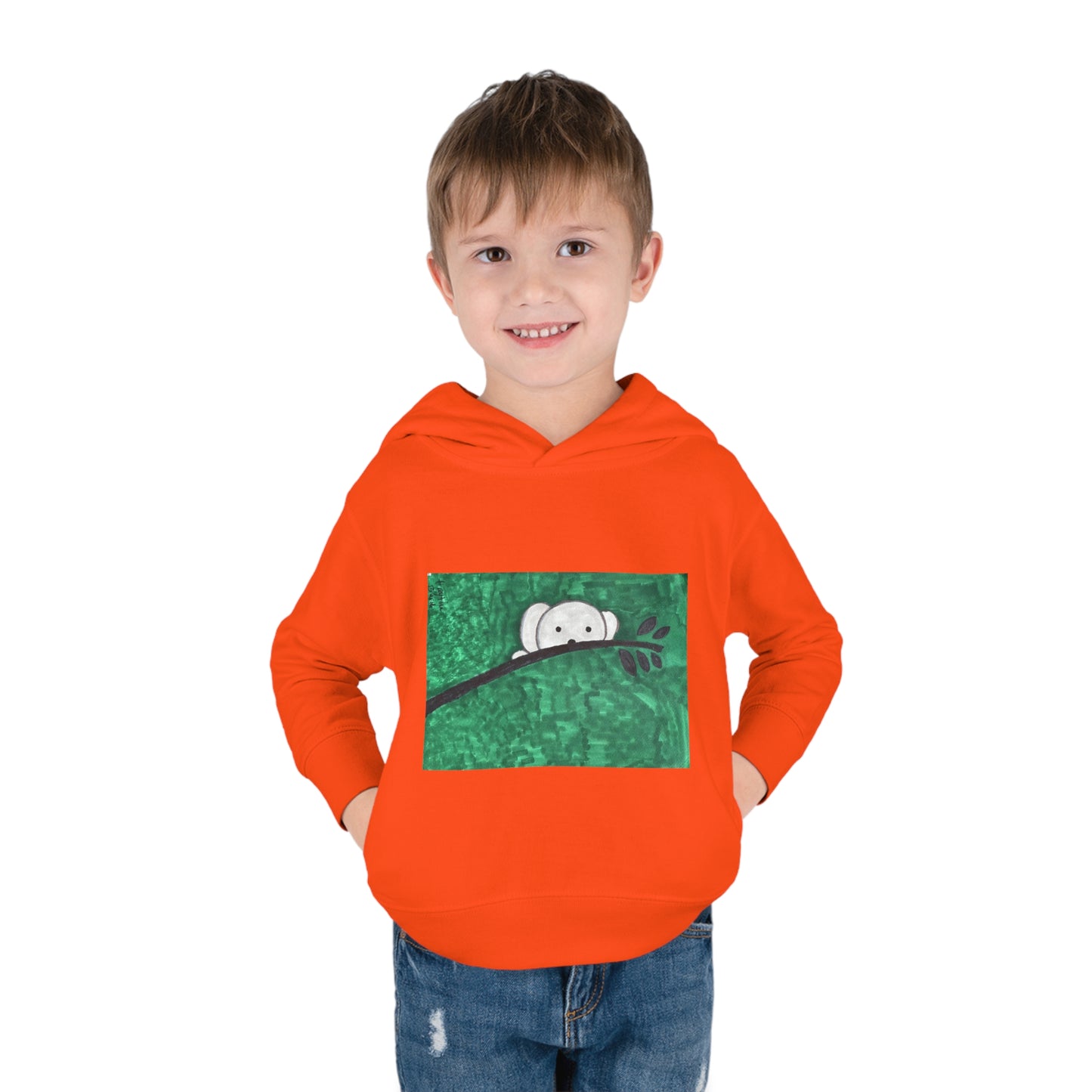 Hiding Koala Toddler Pullover Fleece Hoodie