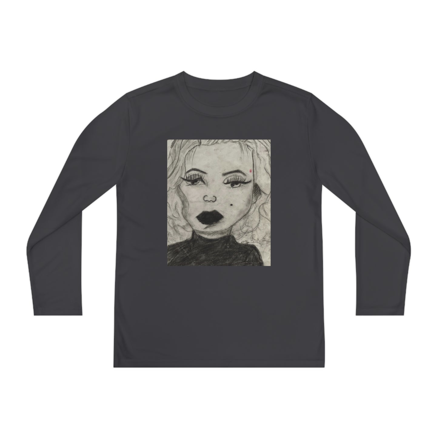 Retro 50s Leading Lady Youth Long Sleeve Competitor Tee