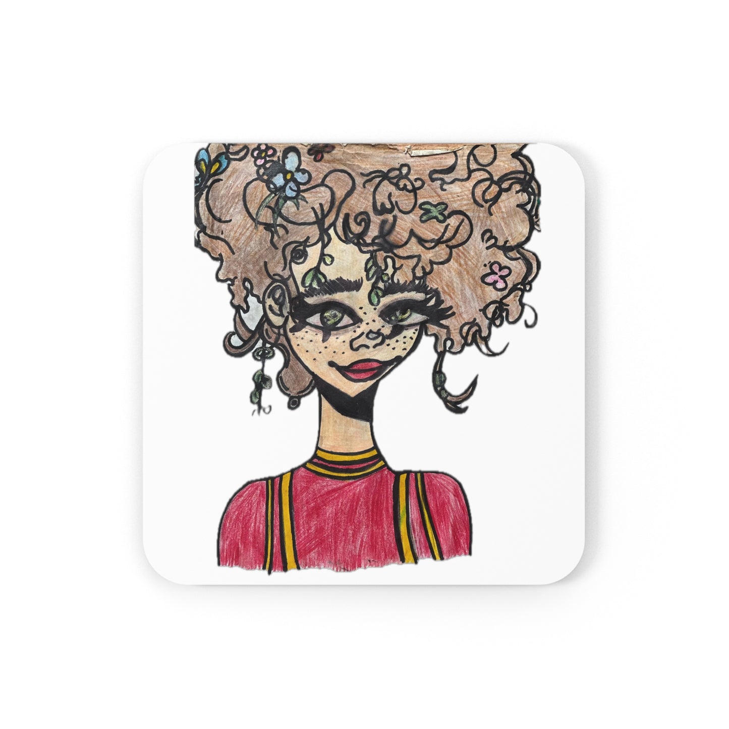 Freckle Face Corkwood Coaster Set