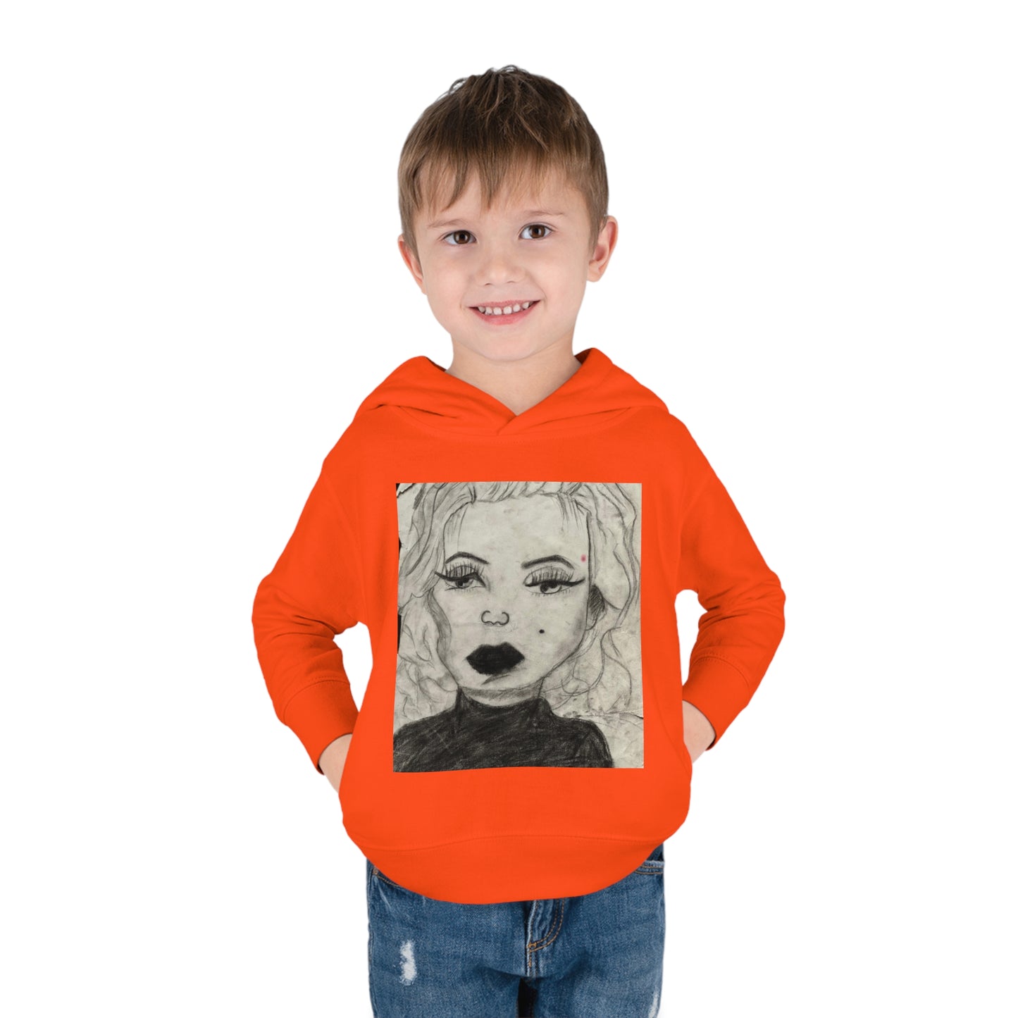 Retro 50s Leading Lady Toddler Pullover Fleece Hoodie