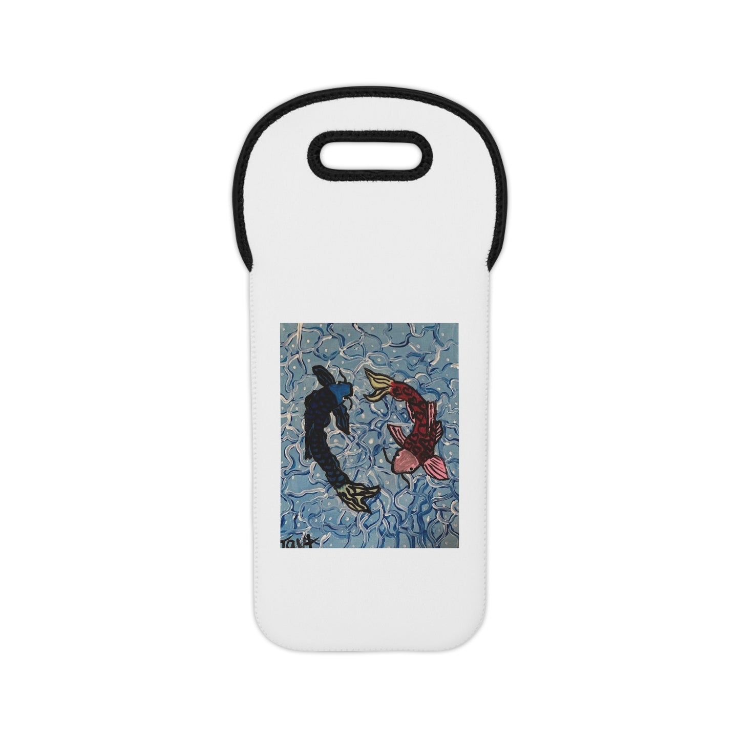 Koi Wonder Wine Tote Bag