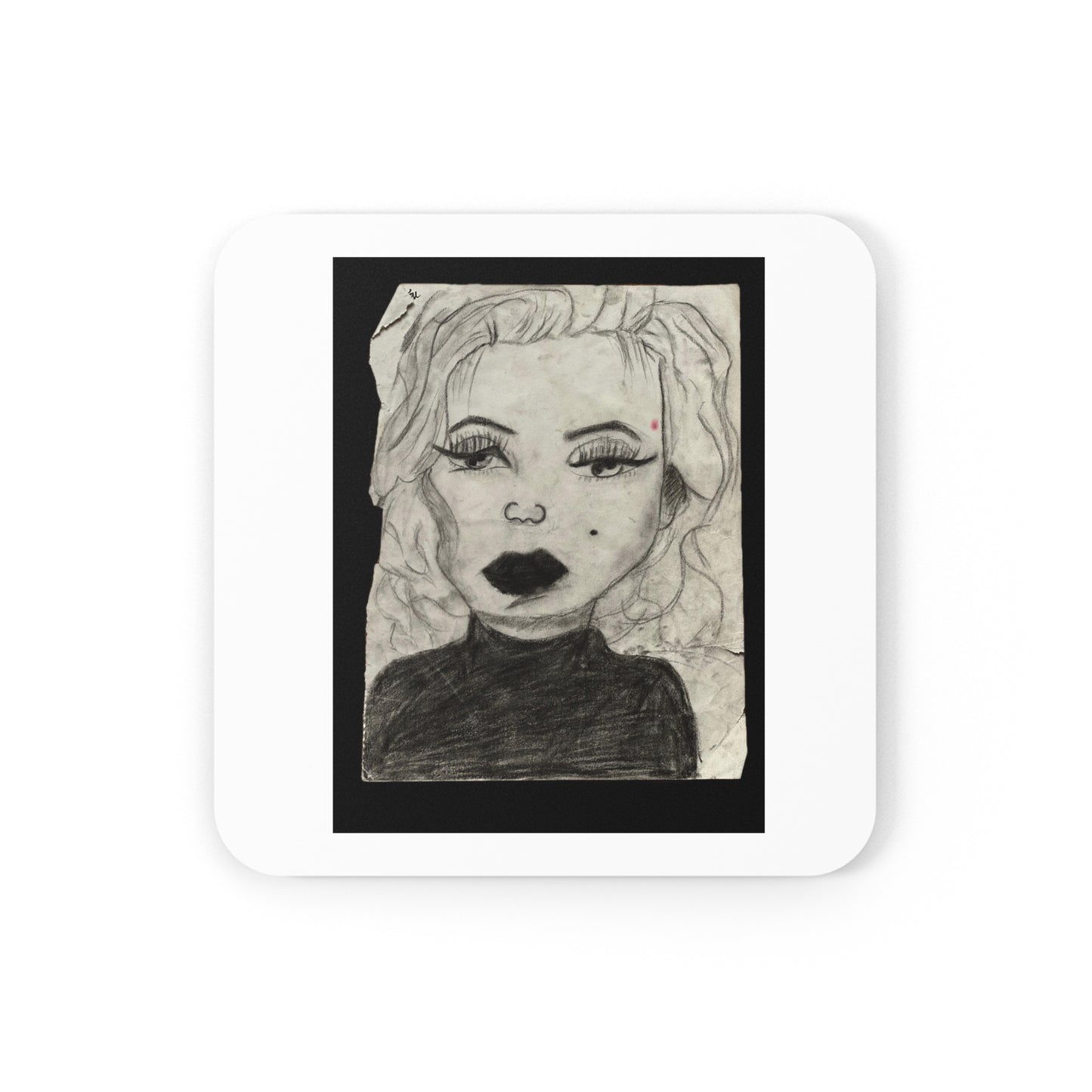 Retro 50s Leading Lady Corkwood Coaster Set