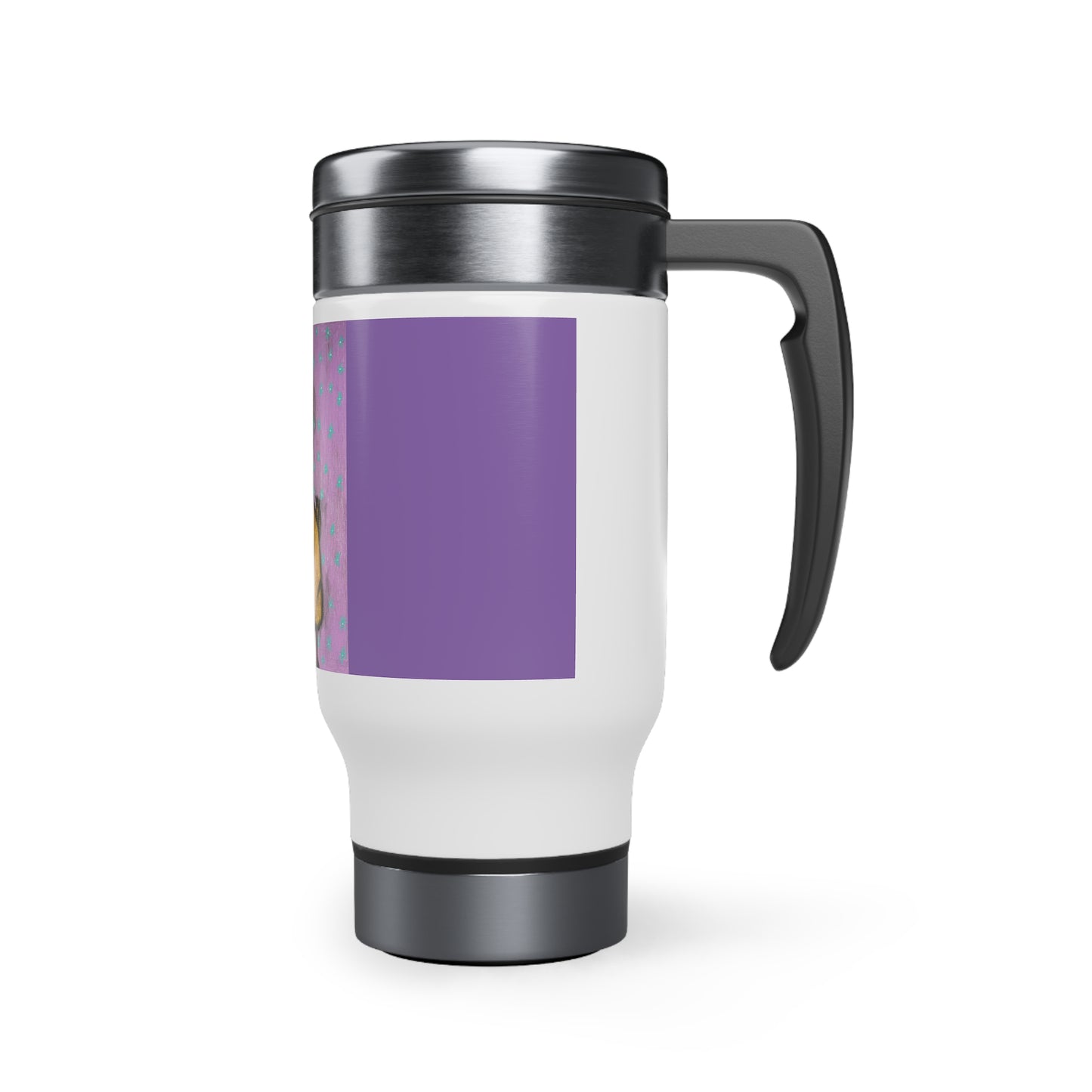 Lucky Duck Stainless Steel Travel Mug with Handle, 14oz