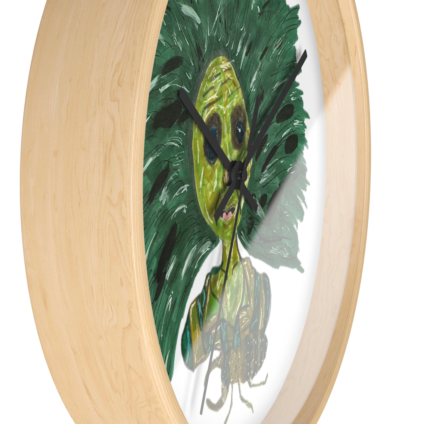 Green Lady Wall Clock